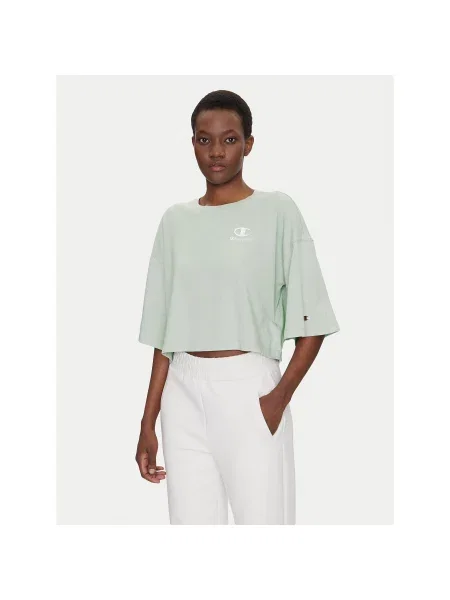 Champion Marškinėliai Icons Washed Look žalia