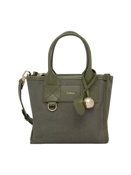 Furla torebka crossbody Divide It Mini Tote zielona