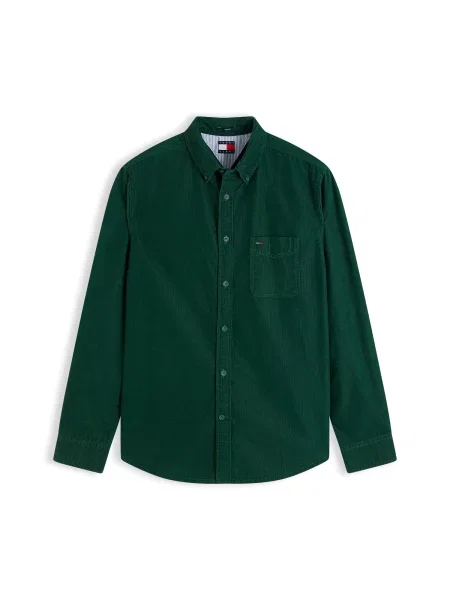 Tommy Jeans Cămașă închis verde