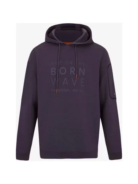 Ciemnoniebieska bluza z kapturem Born Living Yoga Waikato XL niebieska