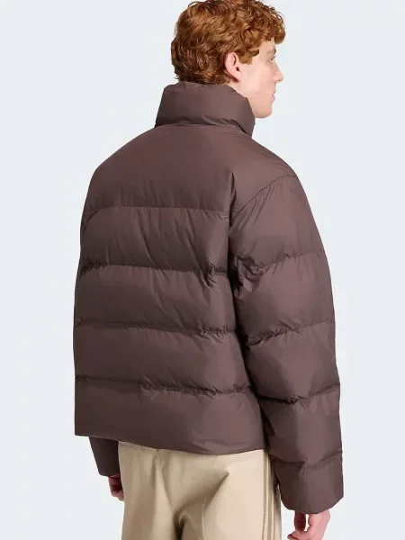 Adidas Originals κοντό μπουφάν Ανδρικό Stand Collar Regen καφέ