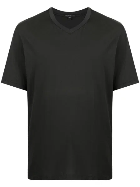 Tricou James Perse cu decolteu în V gri