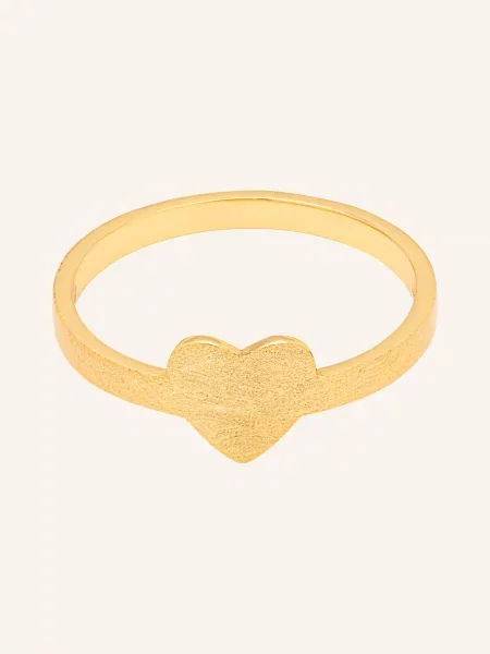 Lulu Copenhagen Prsten Love zlatá