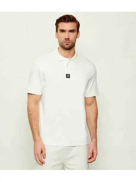 HUGO Tricou polo Deabono_D Crem