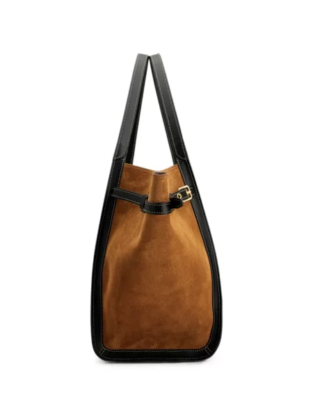 Geantă shopper Tod's din piele de căprioară maro