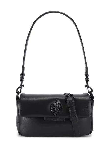 Kurt Geiger London crossbody torbica usnjena Mini Oxford črna