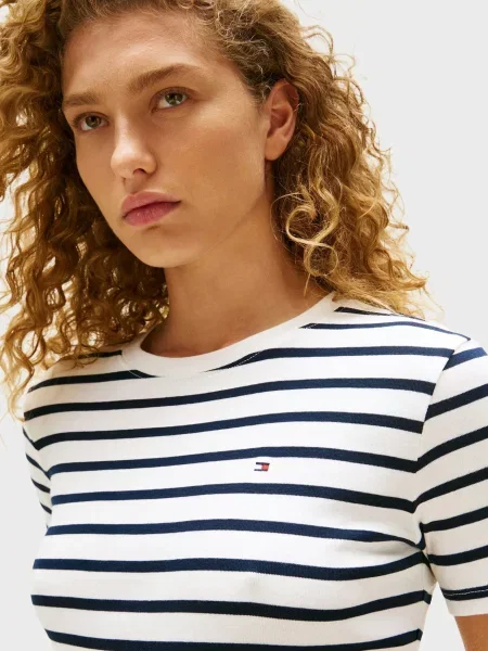 Футболка Tommy Hilfiger в полоску белая