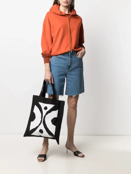 Geantă shopper 10 Corso Como din canvas negru