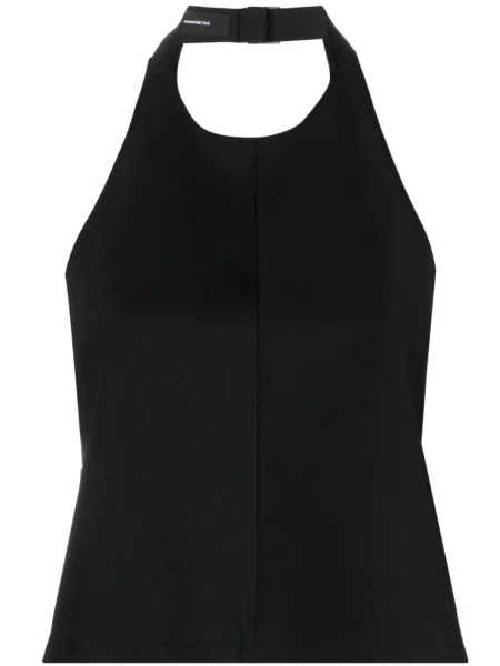 Top Wardrobe.nyc de lână cu gât halter negru