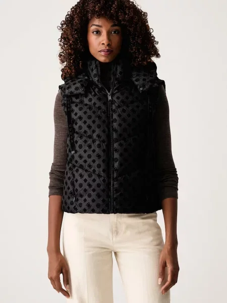 Guess vestă pentru femei DAISY negru