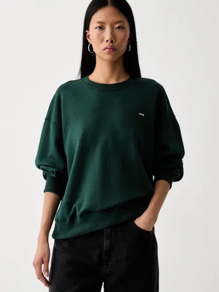 Levi's hanorac pentru femei EVERYDAY CREW verde