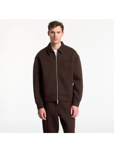 Jachetă Calvin Klein Ls Cooling Spacer Fz Shirt Jacket Dark Coffee M
