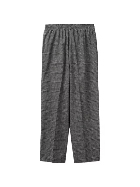 Pantaloni Benetton în carouri gri