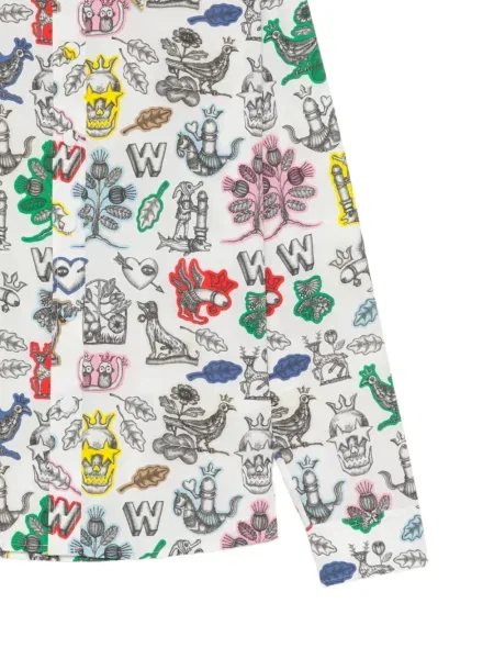 Cămașă Walter Van Beirendonck cu imagine alb