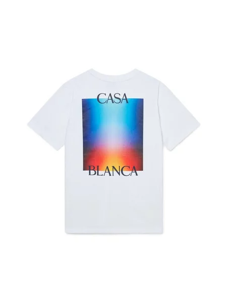Tricou Casablanca cu gradient cu autograf alb