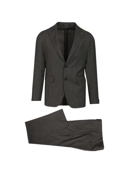 Oblek Tagliatore s klopou šedý