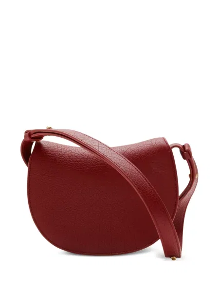 Кожена кожена чанта Burberry червено