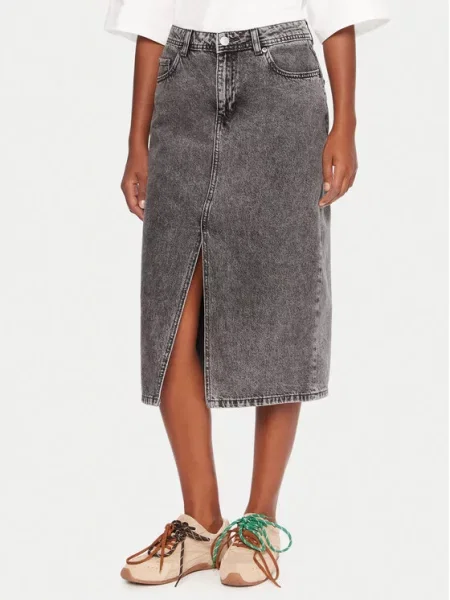 Джинсовая юбка Roxy серая
