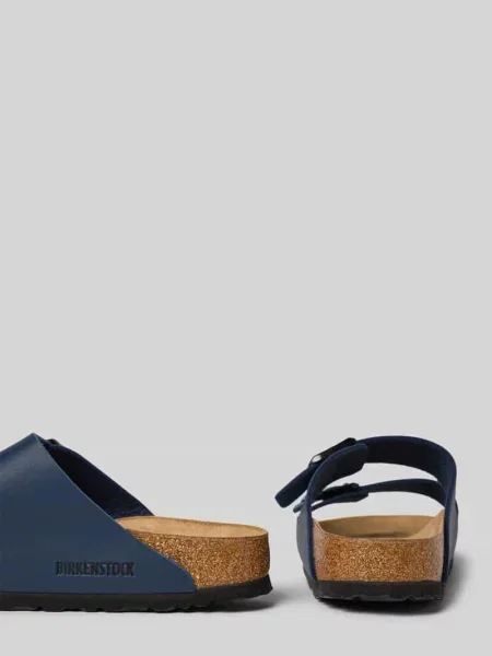 Klapki Birkenstock wsuwane z otwartą piętą niebieskie