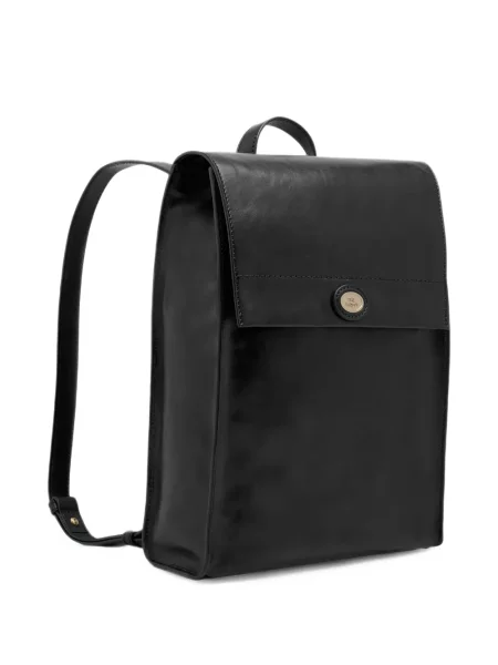 Rucsac The Bridge din piele cu autograf negru
