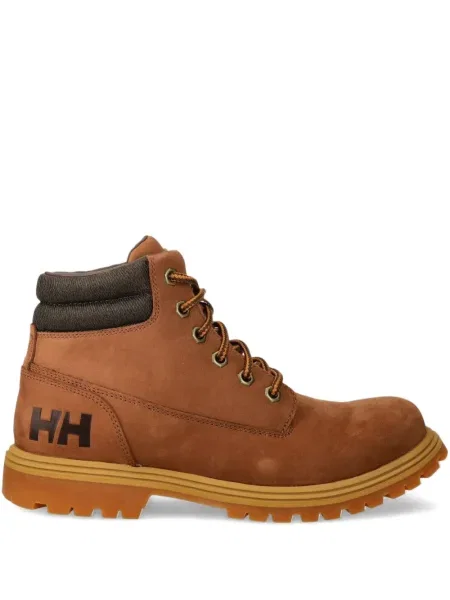 Botine Helly Hansen cu șireturi din dantelă maro