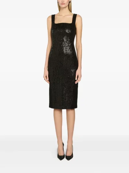 Rochie Genny cu paiete de costum negru