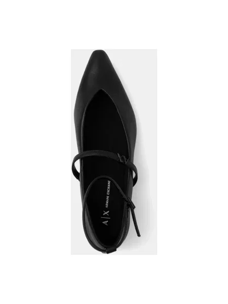Armani Exchange baleriny czarny