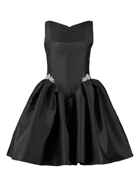 Mała sukienka mini Marques'almeida z kryształkami garniturowa czarna