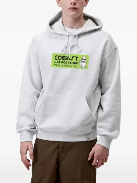 Mikina s kapucňou Carhartt Wip sivá