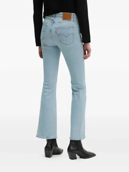 Retro lepršave traperice Levi's® lepršave s izlizanim efektom plava