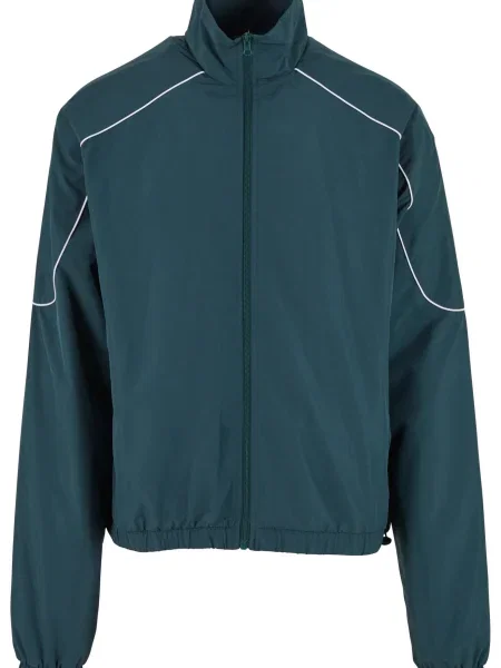 Urban Classics Geacă de primăvară-toamnă verde închis alb