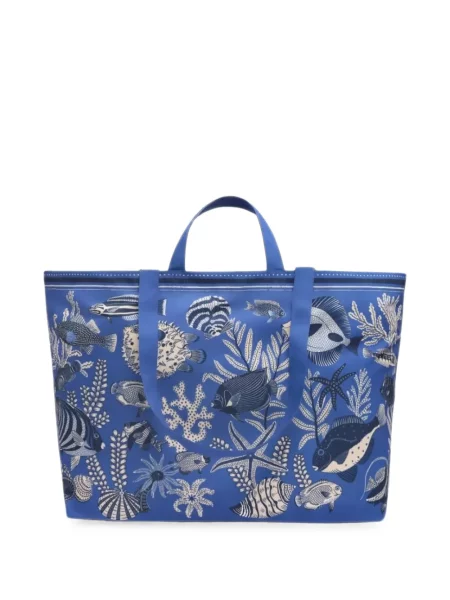 Geantă shopper Inoui Editions cu imagine albastru