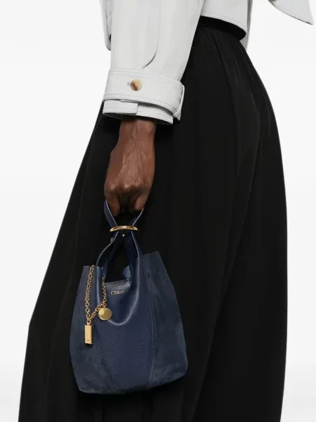 Geantă shopper Chloé albastru