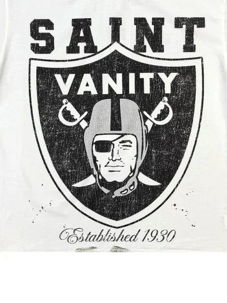 Tricou Saint Vanity cu imagine alb