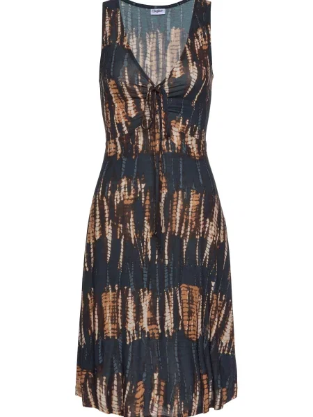 BUFFALO Rochie de vară marin maro / crem albastru