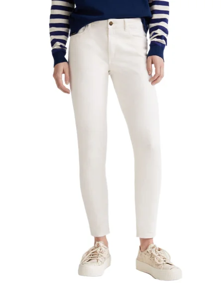 Заужени дънки Desigual бяло