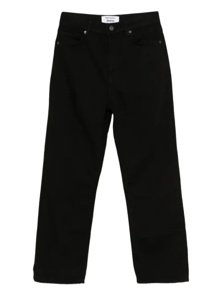 Cropp blugi drepți Reformation cu talie înaltă negru