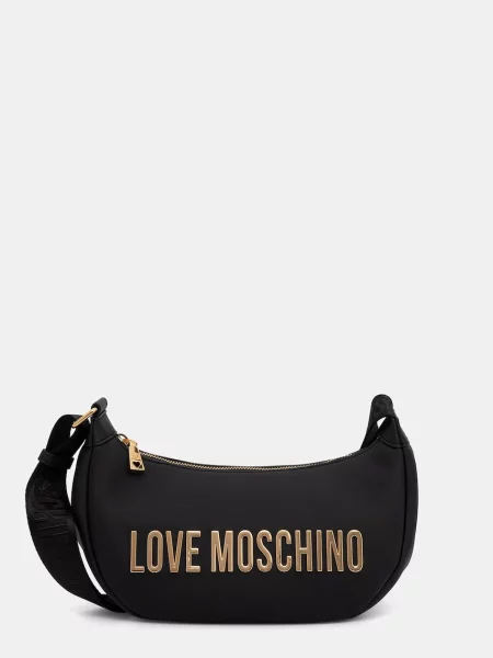 Love Moschino geantă crossbody pentru femei cu imitație de piele negru