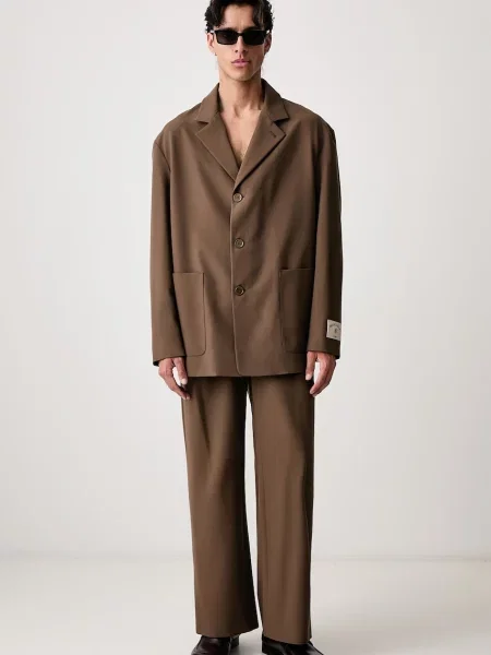 Maison Margiela однобортний піджак з вовною