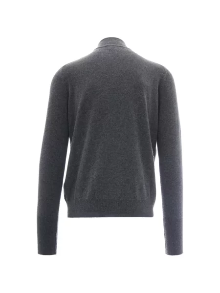 Cardigan Ballantyne din cașmir cu model argyle gri