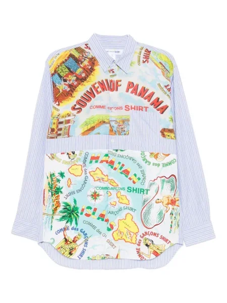 Prugasta košulja Comme Des Garçons Shirt plava