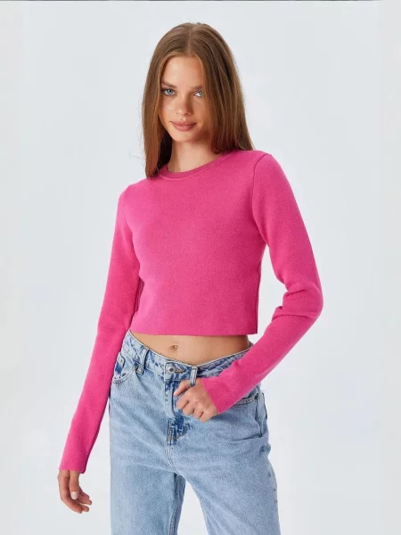MixRay Svetr Pullover svítivě růžová