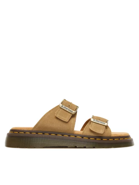 Klapki Dr. Martens brązowe