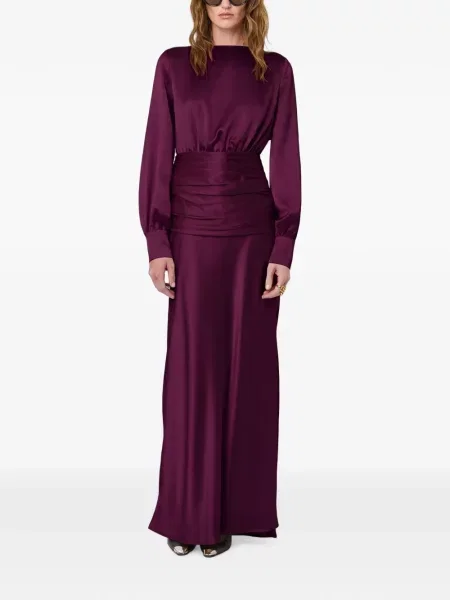 Rochie Nicholas cu volane violet