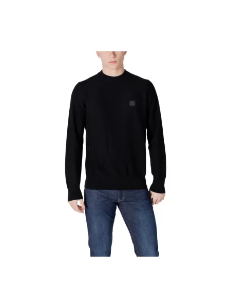 Sweter Boss z kaszmiru czarny