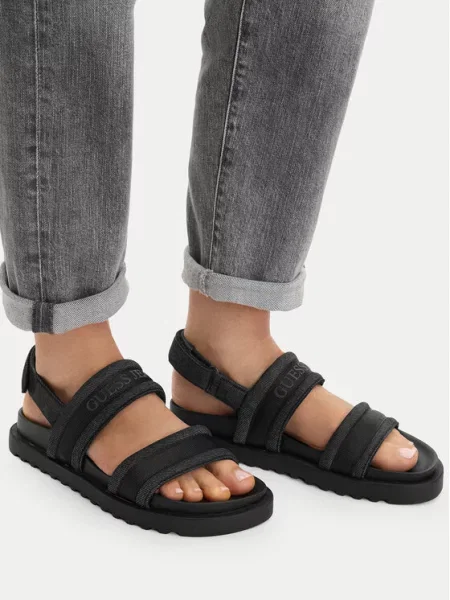 Guess Jeans Σανδάλια μαύρο