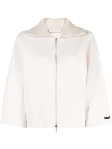 Kołnierzykowy kurtka Peserico wełniana biała