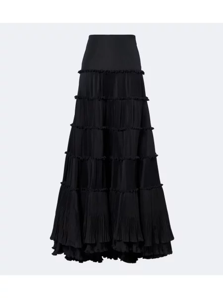 Tafta fusta maxi Blumarine negru