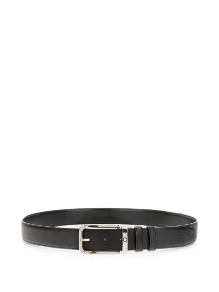 Cu centură reversibil curea Montblanc din piele negru