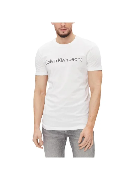 Calvin Klein Jeans Tricou | alb